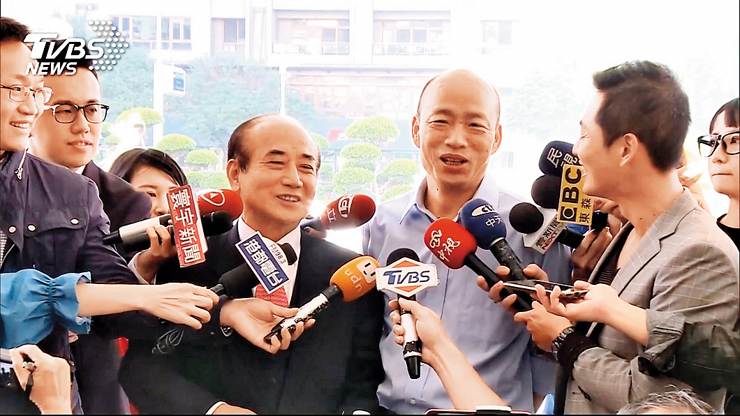 王金平與高雄市長韓國瑜互動頻繁,未來韓流將是一大助益。(翻攝TVBS)