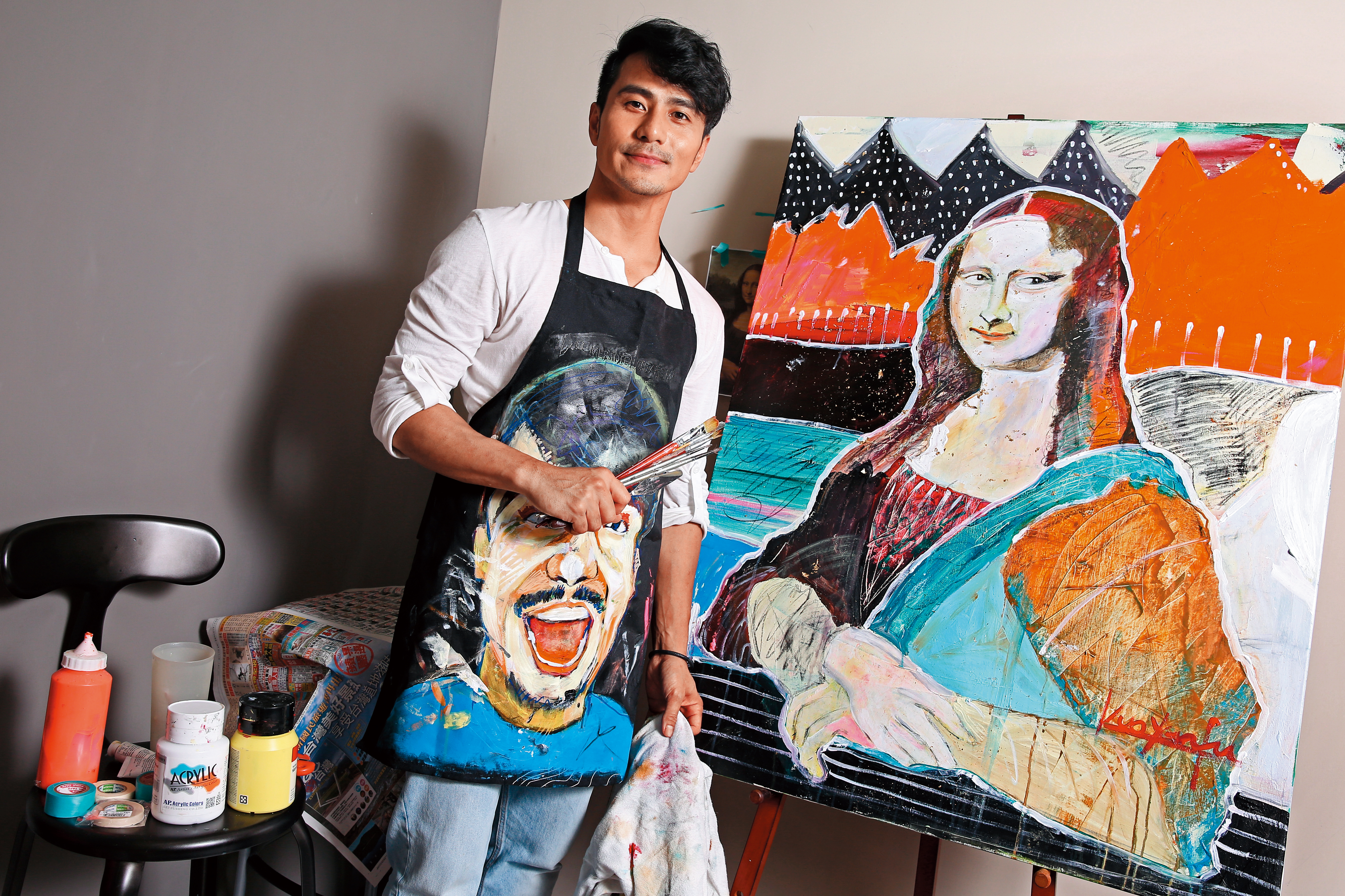 3年前郭彥甫宣布放棄500萬年收轉型當畫家，據說他的畫如今可賣到6位數價錢。