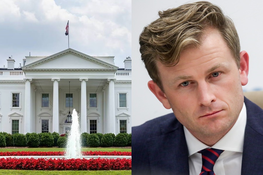 白宮國安發言人在推特上呼籲北京當局,停止脅迫台灣,兩岸間應恢復對話。(圖取自東方IC、白宮官方臉書)