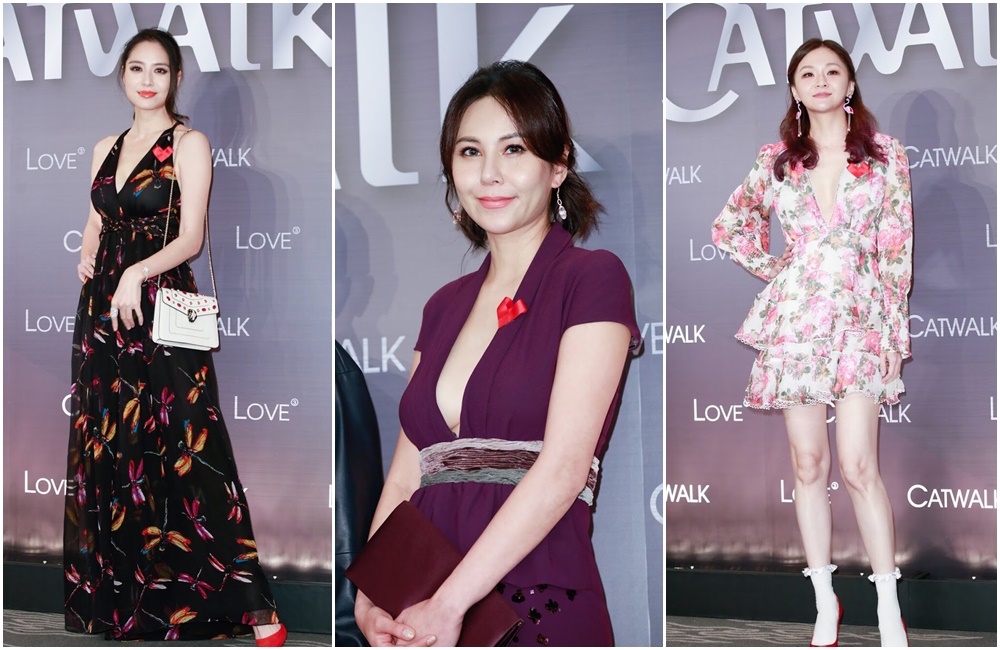 白歆惠（左起）、洪曉蕾、花花今天都性感登場。