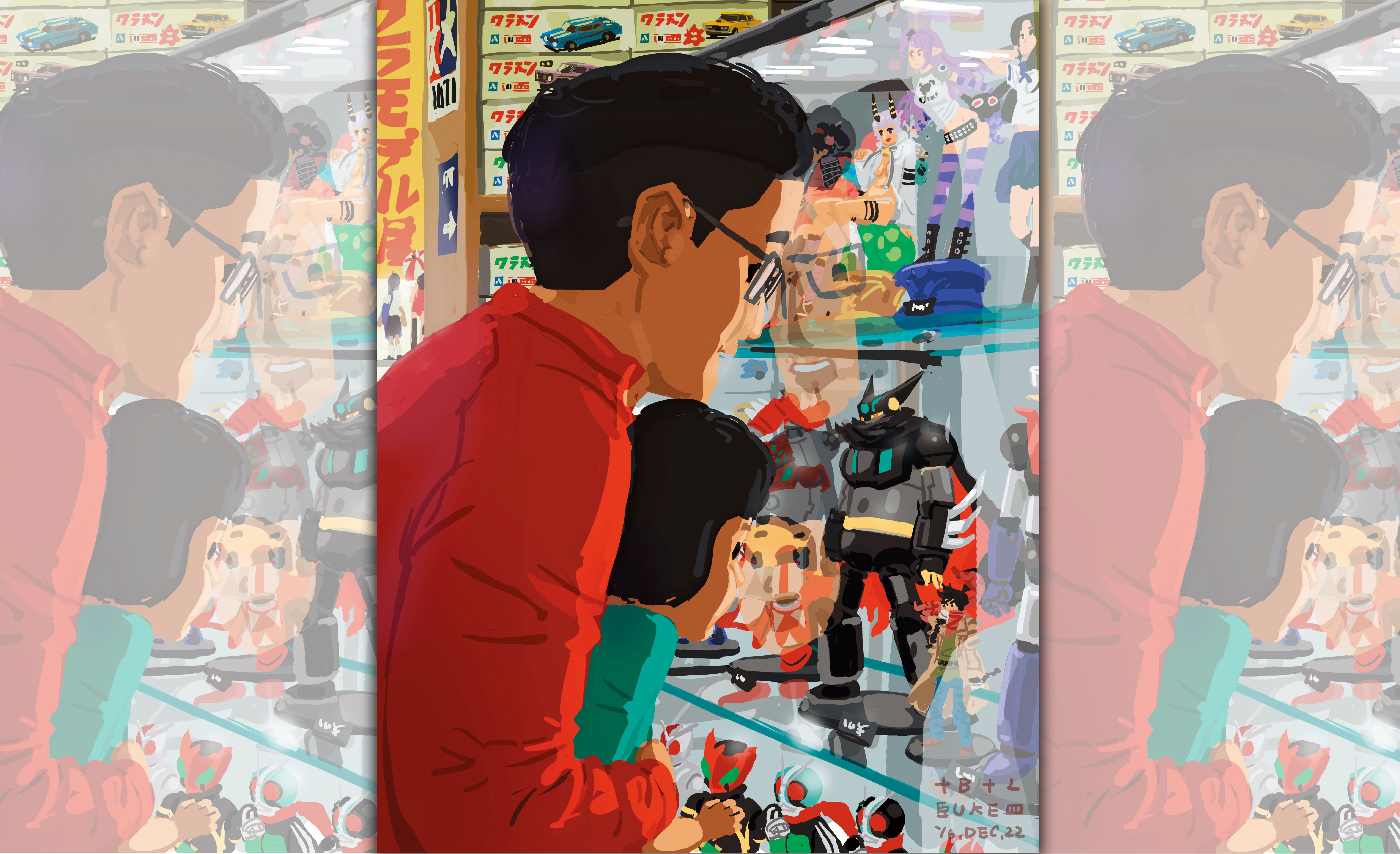 【單親爸爸週記】一起盯著模型作夢