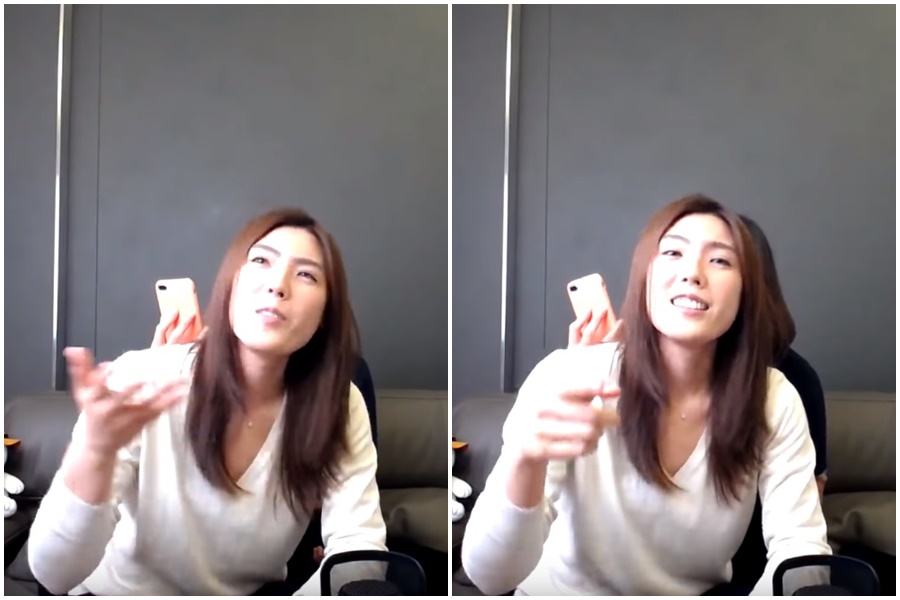 許茹芸親唱了一段《他一定很愛你》，理科太太在前對嘴。（翻攝自理科太太YouTube）