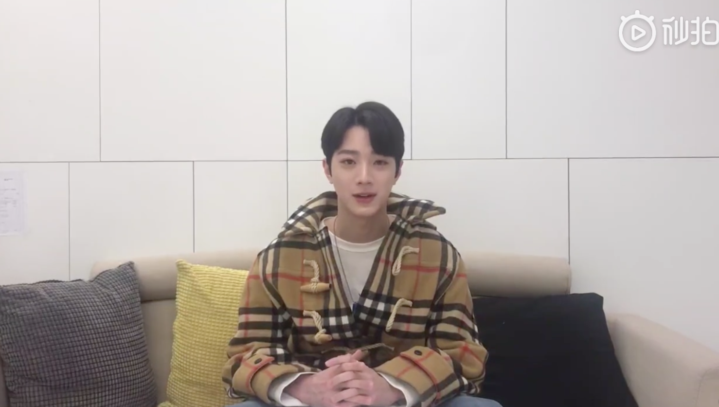 Wanna One出身成員賴冠霖開通微博帳號。（截圖自影片）