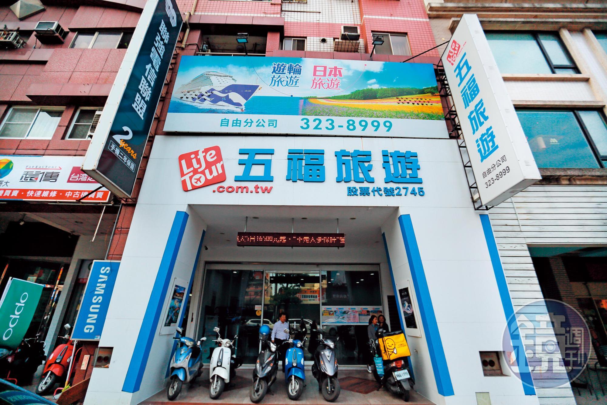 五福近年仍不斷擴增實體店面，認為透過工作人員面對面說明才能講解清楚，提高服務品質，而店面也有助於公司曝光率。