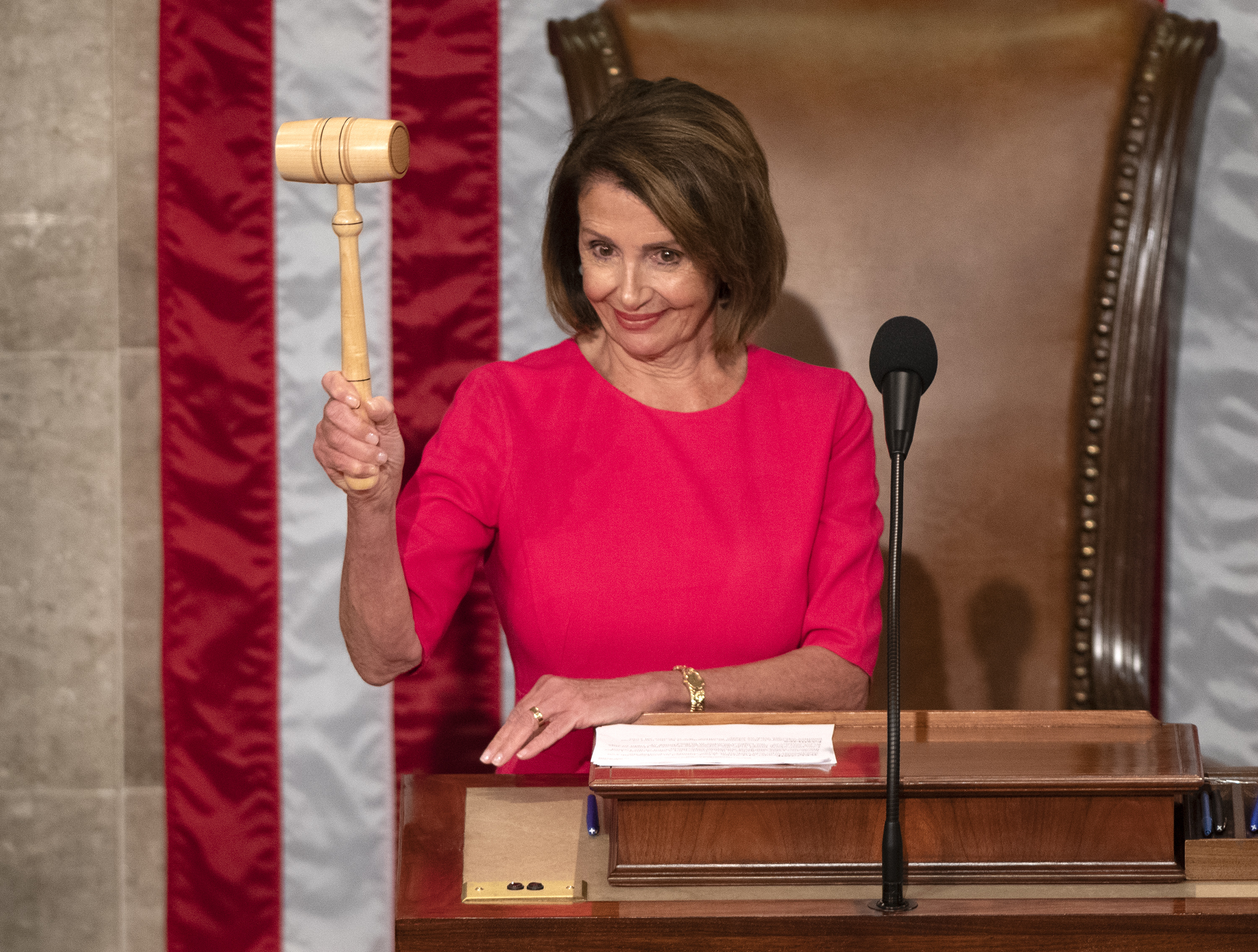 78歲的美國民主黨大老裴洛西二度執掌眾議院，再次成為美國政壇中最有權勢的女性。（東方IC）