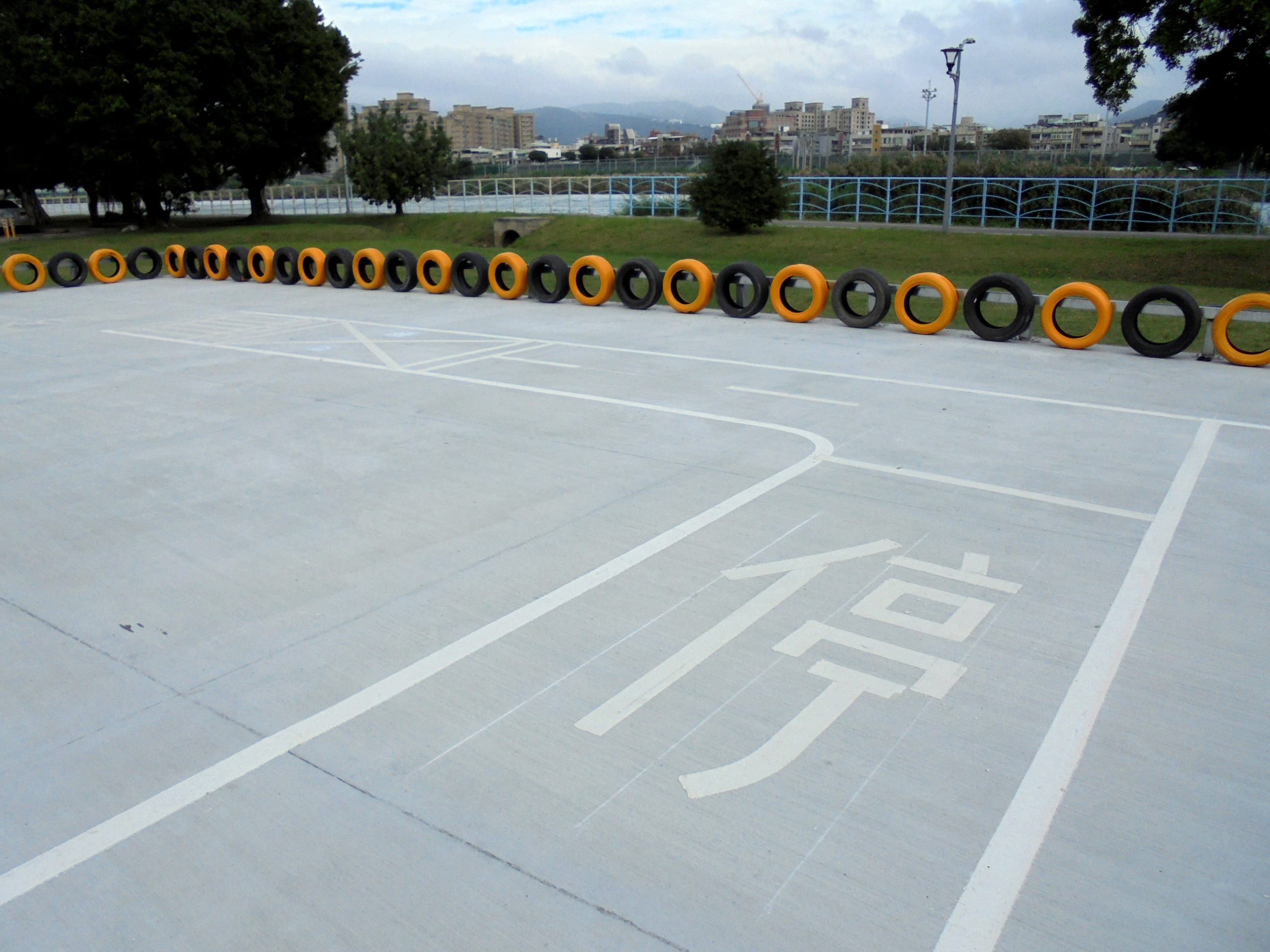 北市首座機車考照練習場，參照現行公路監理機關機車考照場地規劃。（台北市政府交通局提供）