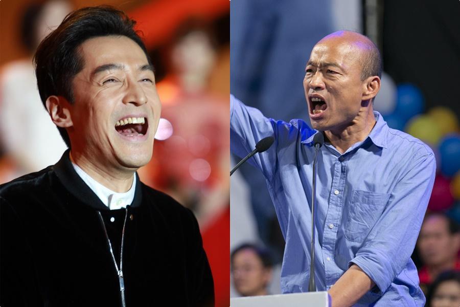 國民黨台北市議員王鴻薇則在臉書上表示,她認為最近韓國瑜有了胡歌的影子。(東方IC)