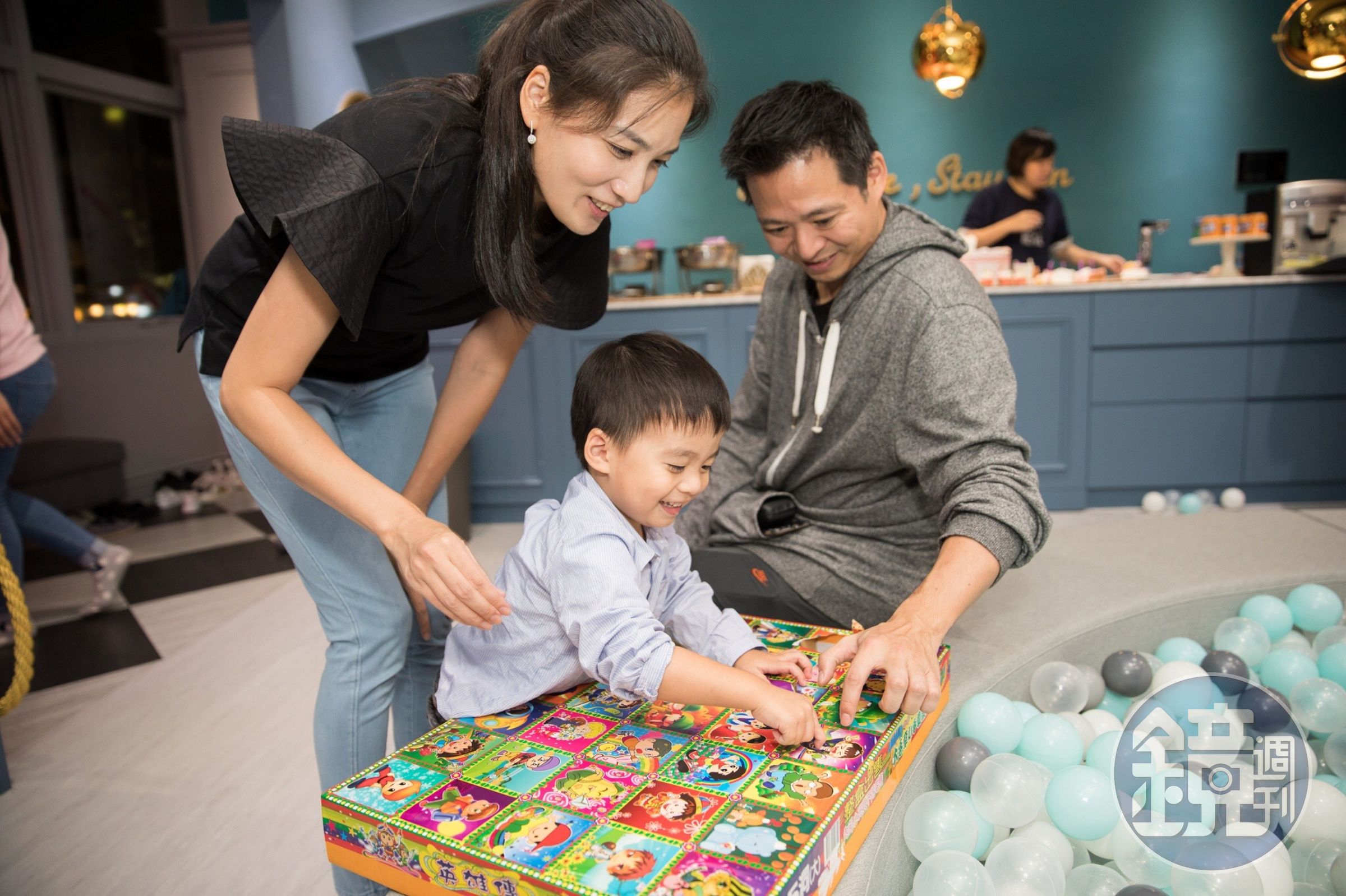 李培禎幫兒子辦3歲生日趴，要求參加者不要帶禮物。（艾迪昇提供）