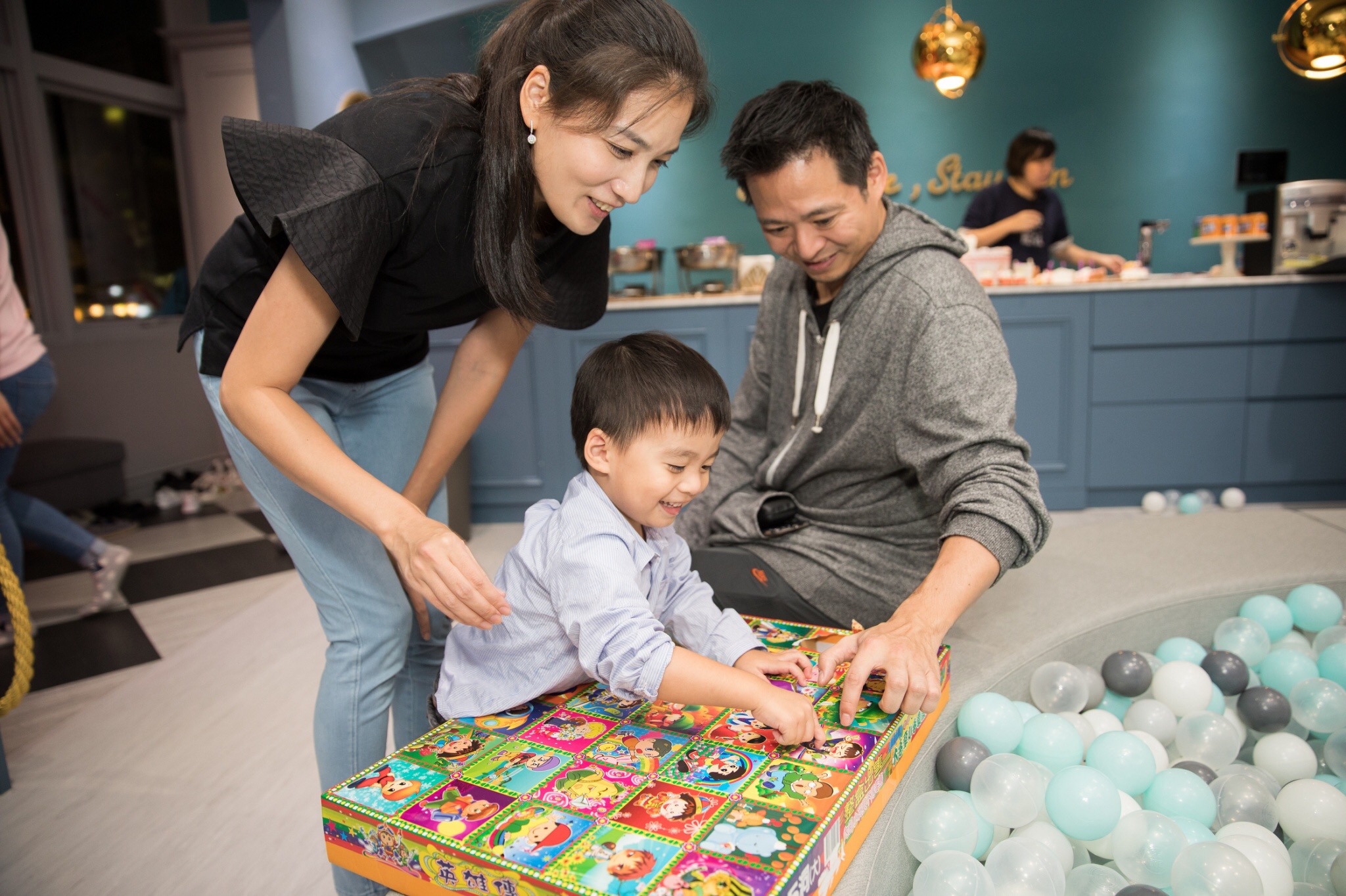 李培禎幫兒子辦3歲生日趴，要求參加者不要帶禮物。（艾迪昇提供）