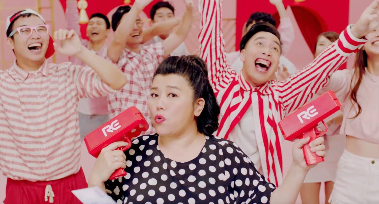 林美秀找來眾家網紅再度秀舞技。（RE紅包提供）