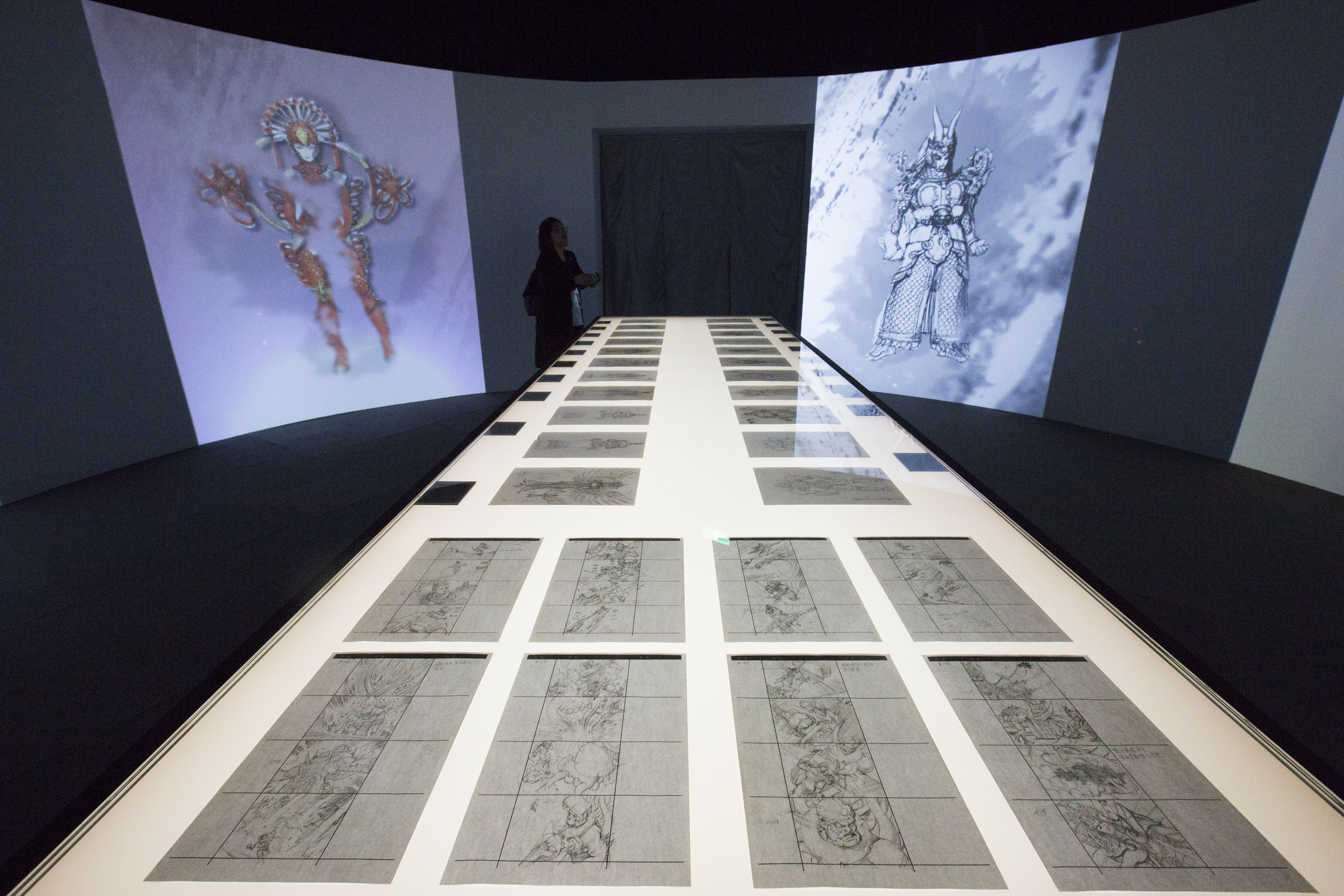 《鄭問之三國誌》將在故宮南院展出，圖為去年在台北故宮的鄭問展覽。（楊子磊攝影）