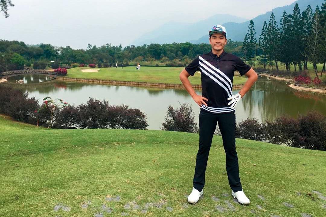 王傳一熱愛小白球運動在圈內有名，沒想到他竟也因球結緣現在老婆，而且稱對方很體貼。（翻攝自王傳一IG）
