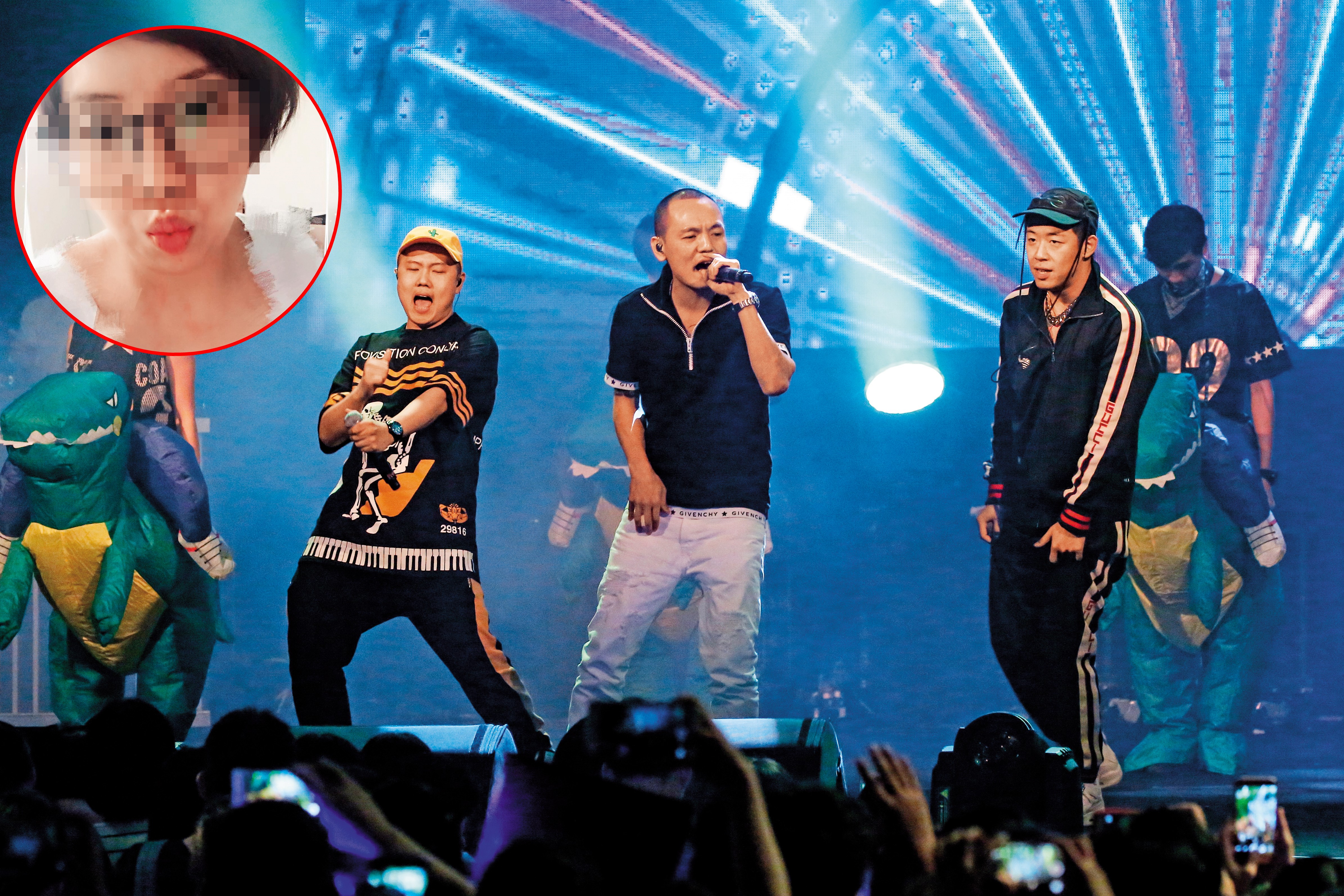 台灣當紅的男子團體玖壹壹，成為不肖人士吸金詐騙的工具。曾擔任名模、藝人經紀人的趙女（小圖），竟成為詐騙各界的演唱會蟑螂。（翻攝臉書）