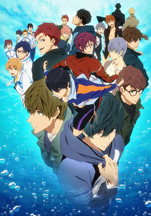 《Free!－Dive to the Future－》為《Free!》電視動畫第 3 季，講述遙等主角群高中畢業後的故事。