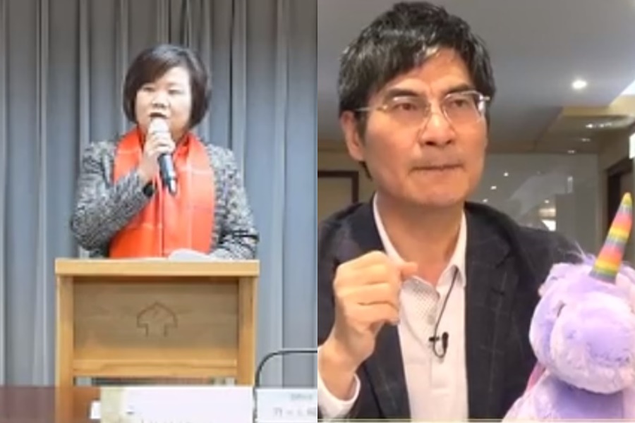 在蘇揆喊出接地氣後，勞動部長許銘春、科技部長陳良基紛紛加入直播行列。（圖翻攝自自勞動部、科技部臉書）