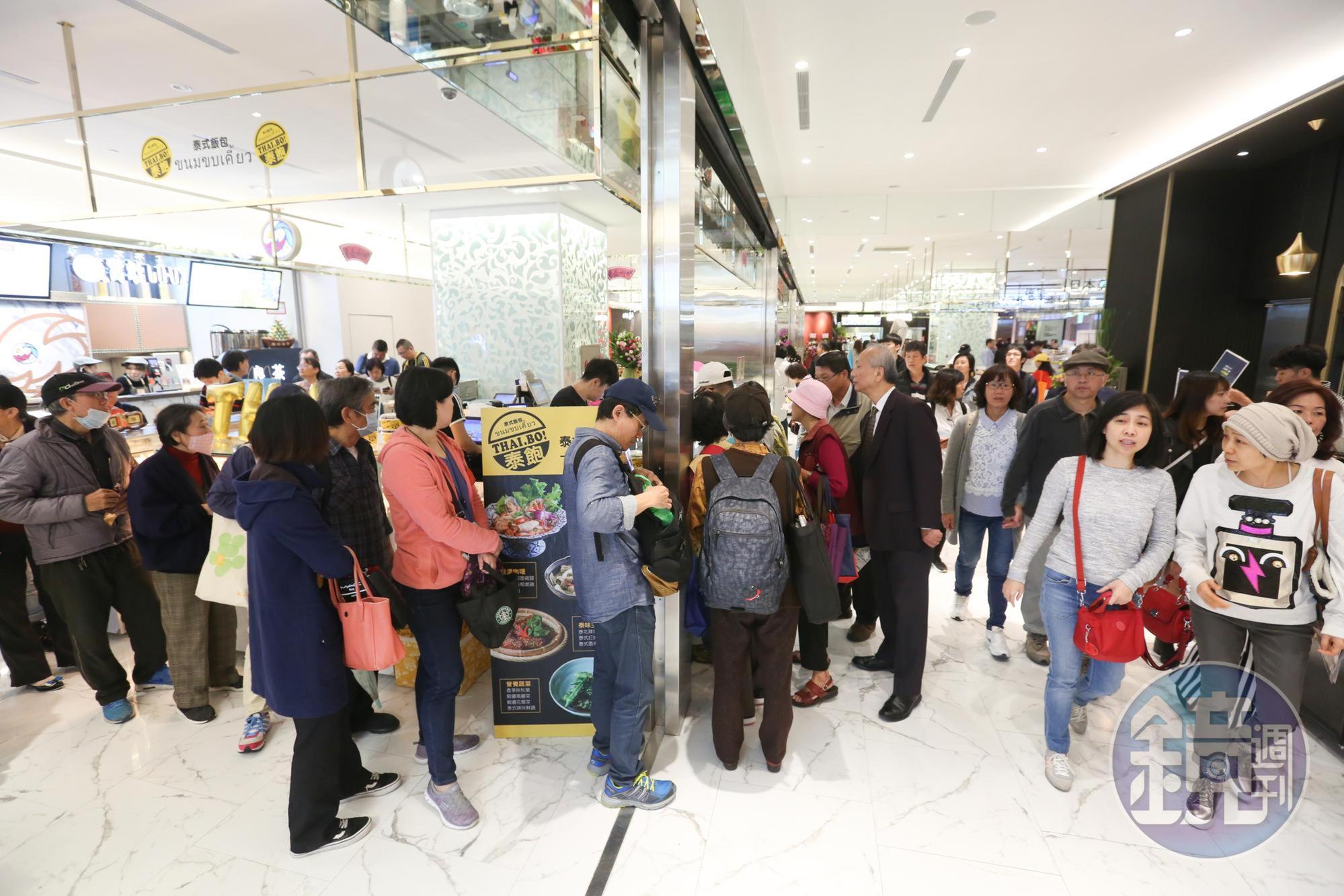 廖鎮漢在台北信義區開出第3家百貨，強打美食牌搶客。
