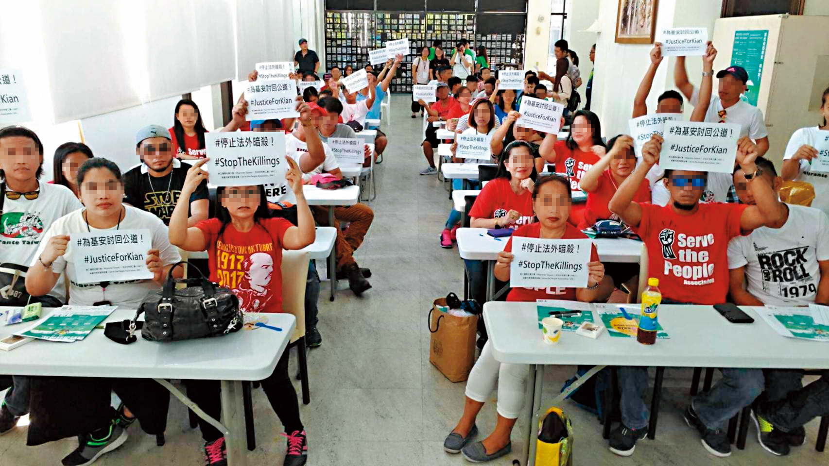 桃群庇護中心移工還得參加左派社運組訓課程，苦不堪言。（讀者提供）