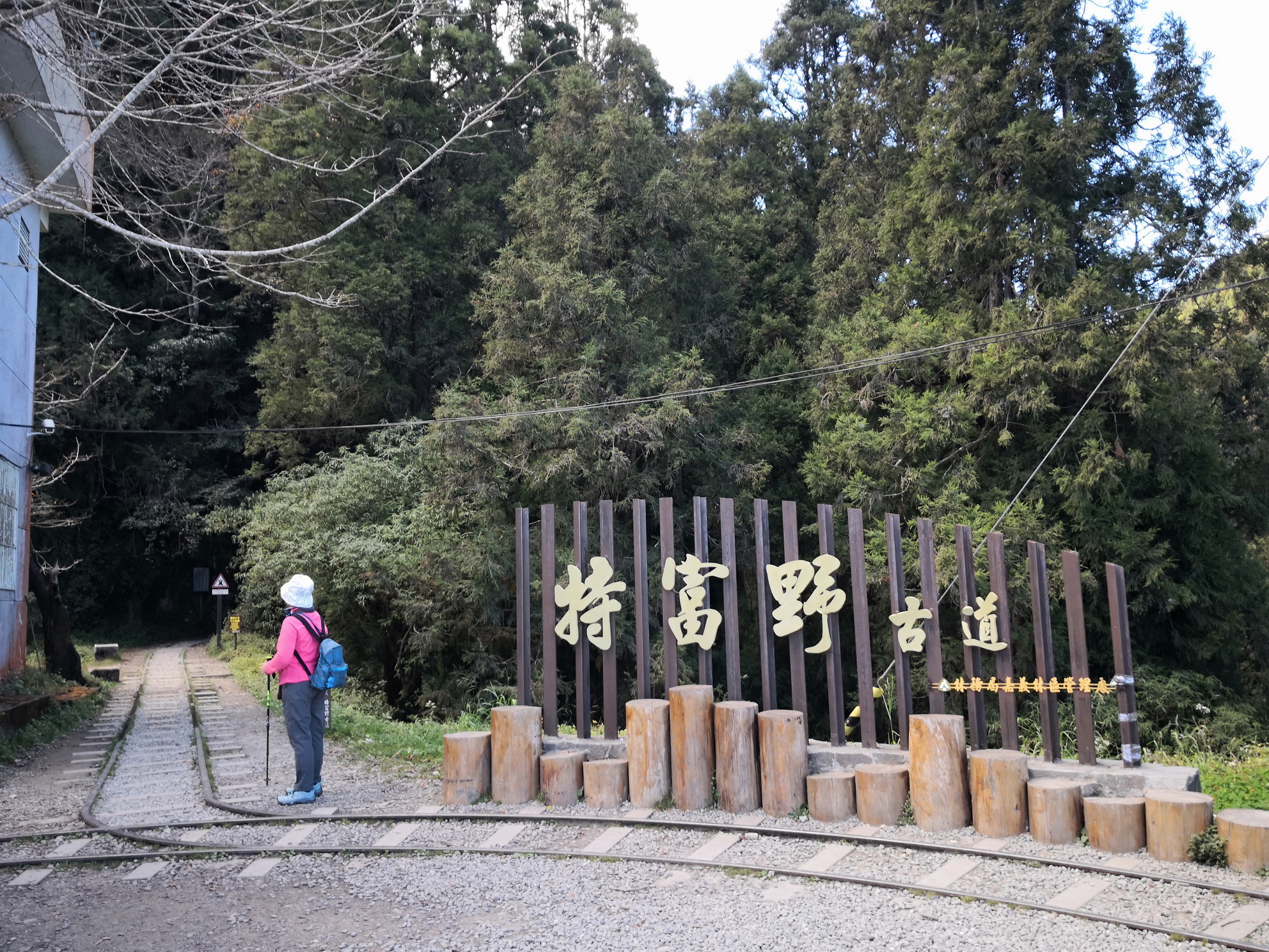 入口即可看到廢道鐵道。