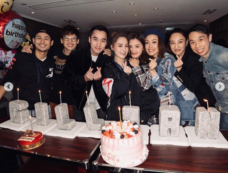 阿嬌鍾欣潼38歲生日，也是當人妻後首個生日，昨晚跟老公及一票好友一起慶祝。（蔡卓妍IG）