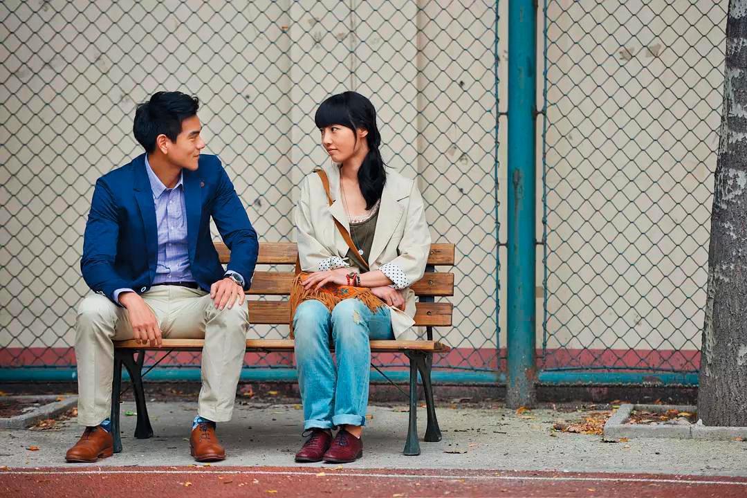 彭于晏（左）、白百何主演的《分手合約》，是韓國CJ娛樂首部在大陸開發投資製作的電影。（翻攝自豆瓣）