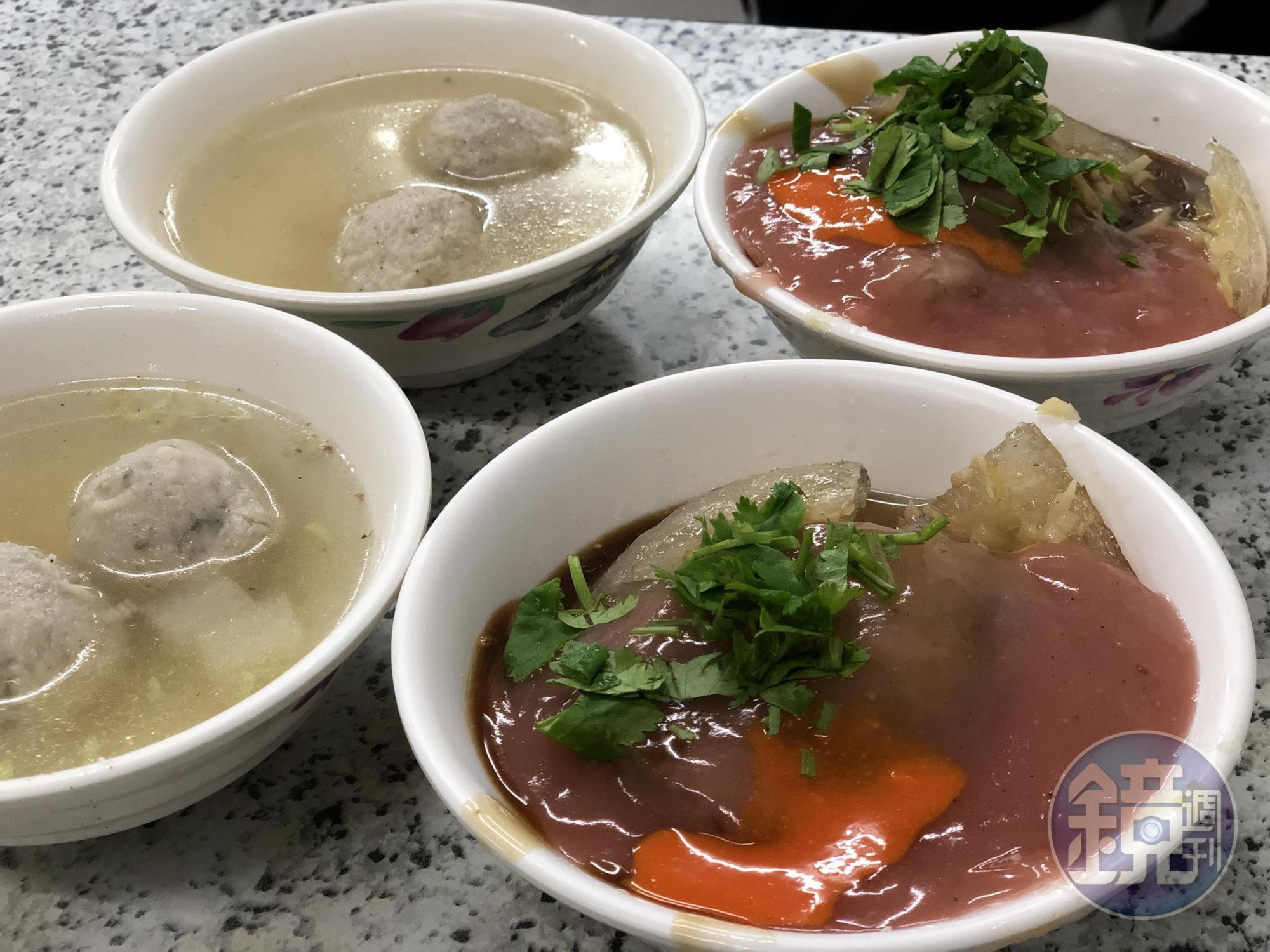 台北人對肉圓有種特別的鄉愁，還好在市區裡還可以找到一兩家口味尚佳的肉圓店。