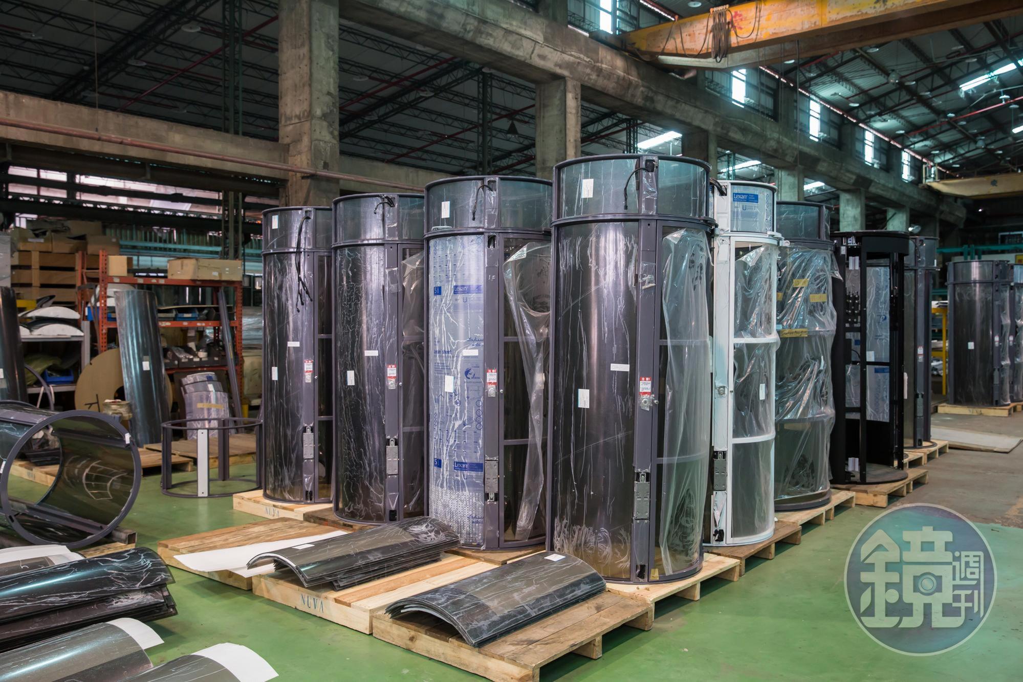 氣動梭可配合建案，客製化設計容量及顏色外觀。