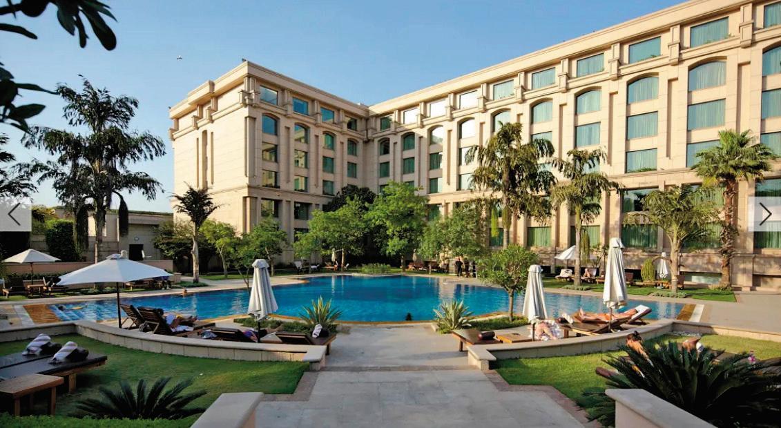 法王在出席會議時曾住在印度新德里酒店The Grand New Delhi。(翻攝The Grand New Delhi Hotel官網)