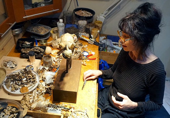 藝術家吉莉安格恩瑟為了藝術創作犧牲身體健康，也再度敲響了人類與大自然關係的警鐘。（翻攝自gilliangenser官網）