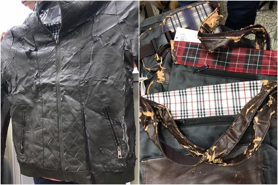 勵馨基金會物資中心分享經理劉柏君在臉書上貼出部分民眾捐來的物資,並呼籲「懇請幫忙不要捐垃圾」。(翻攝劉柏君臉書)
