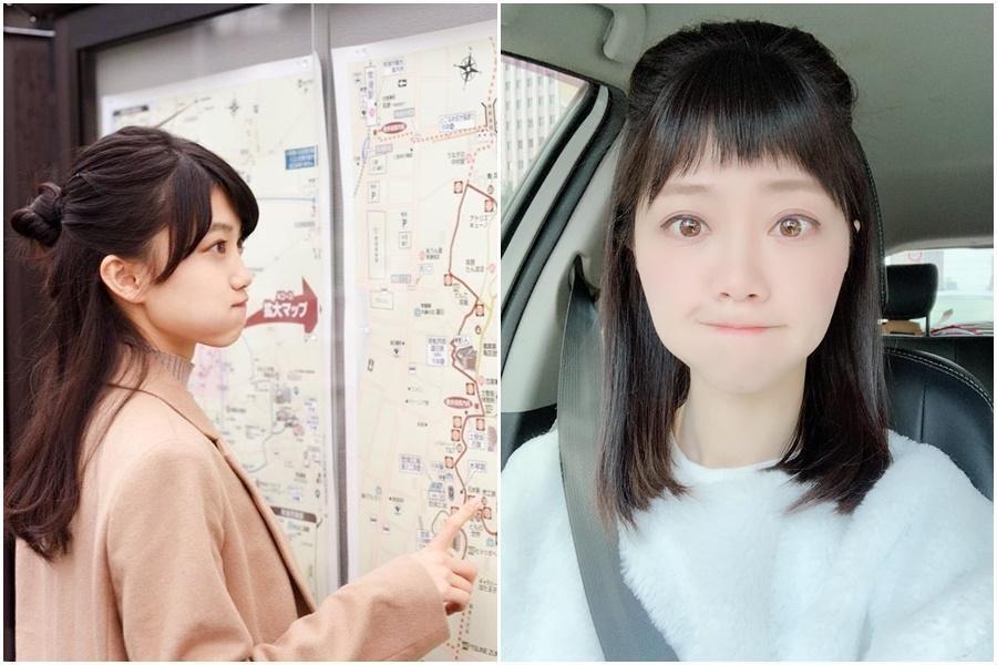 日本正妹Masyuro（左）撞臉台北市議員高嘉瑜（右），本人在推特上回應，表示很意外出現在台灣新聞裡。（合成圖，翻攝自高嘉瑜臉書）