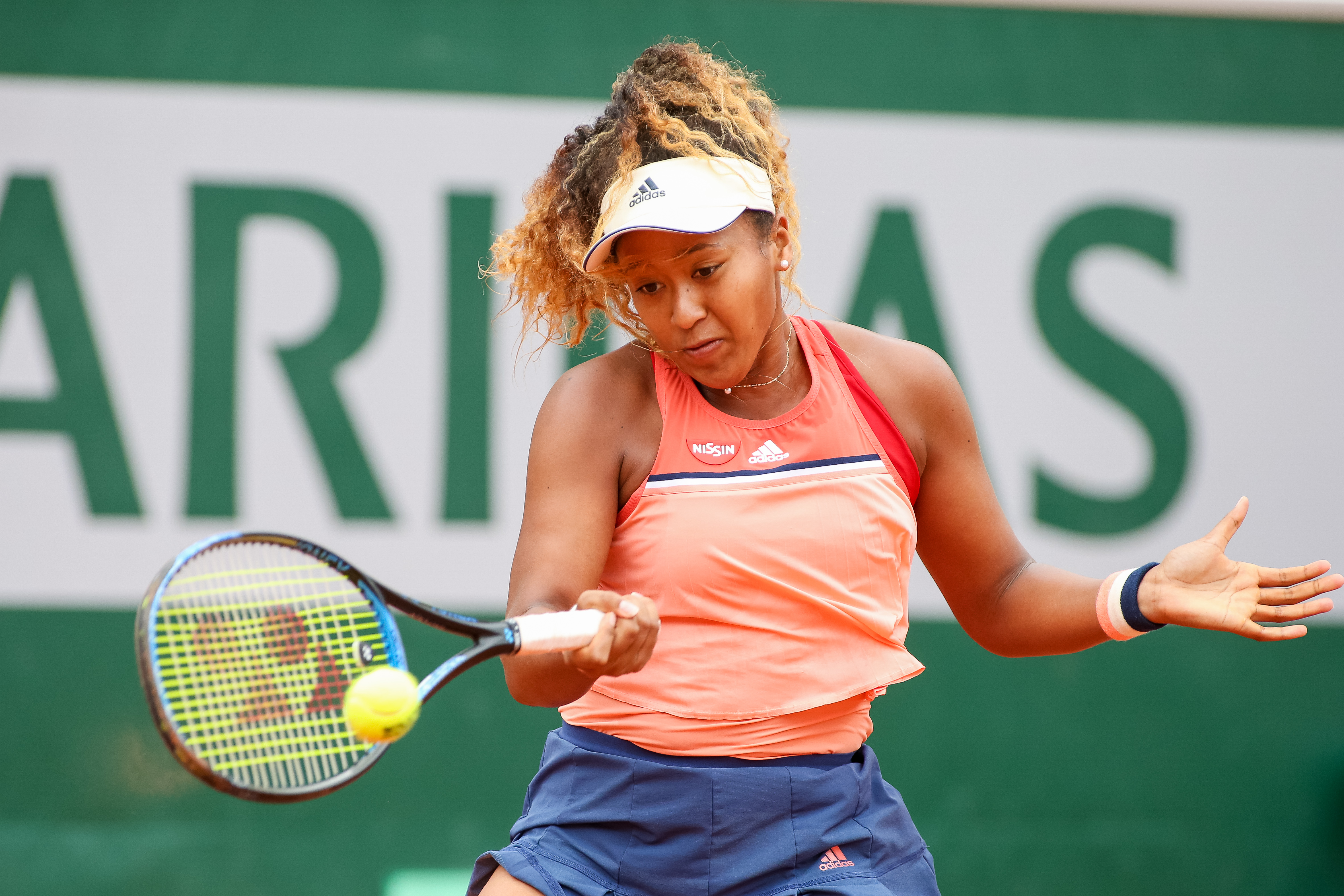 日本網球女將大阪直美擁有一半海地血統，膚色黝黑，去年幫日本拿下首座大滿貫單打冠軍，成為廣告新寵兒。（東方IC）