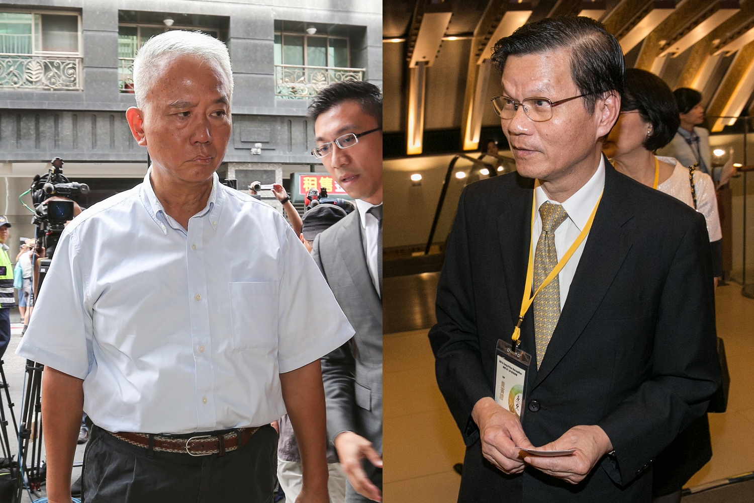 頂新案與浩鼎案同為社會矚目案件,但檢方就翁啟惠(右)收賄一事放棄上訴,卻在頂新混油案對魏應充(左)執意上訴,難免讓外面產生只因對象有別,處置方法就不同的疑慮。