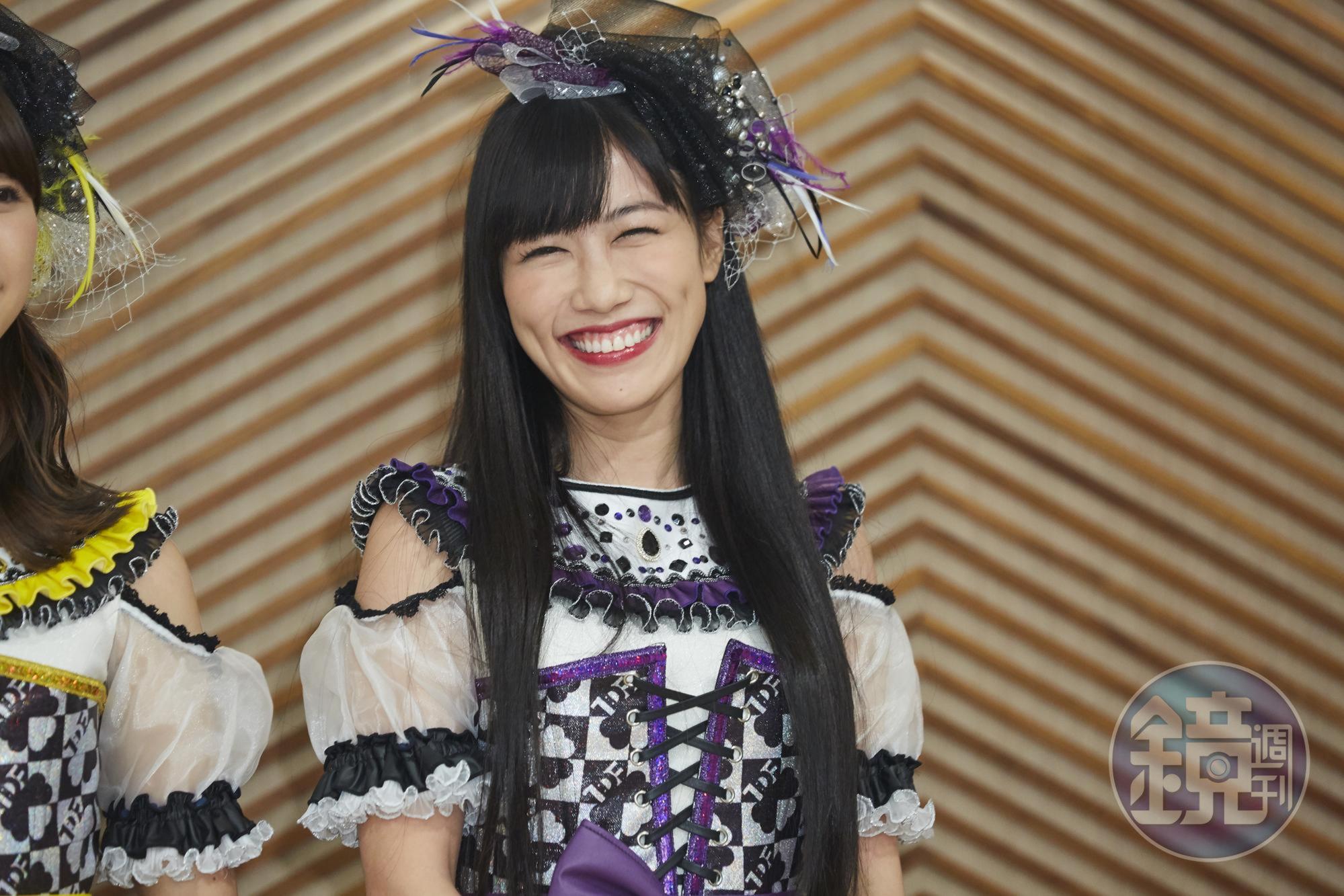 高城蕾妮私下也愛紫色,她笑說:「這輩子要跟紫色共度人生了。」