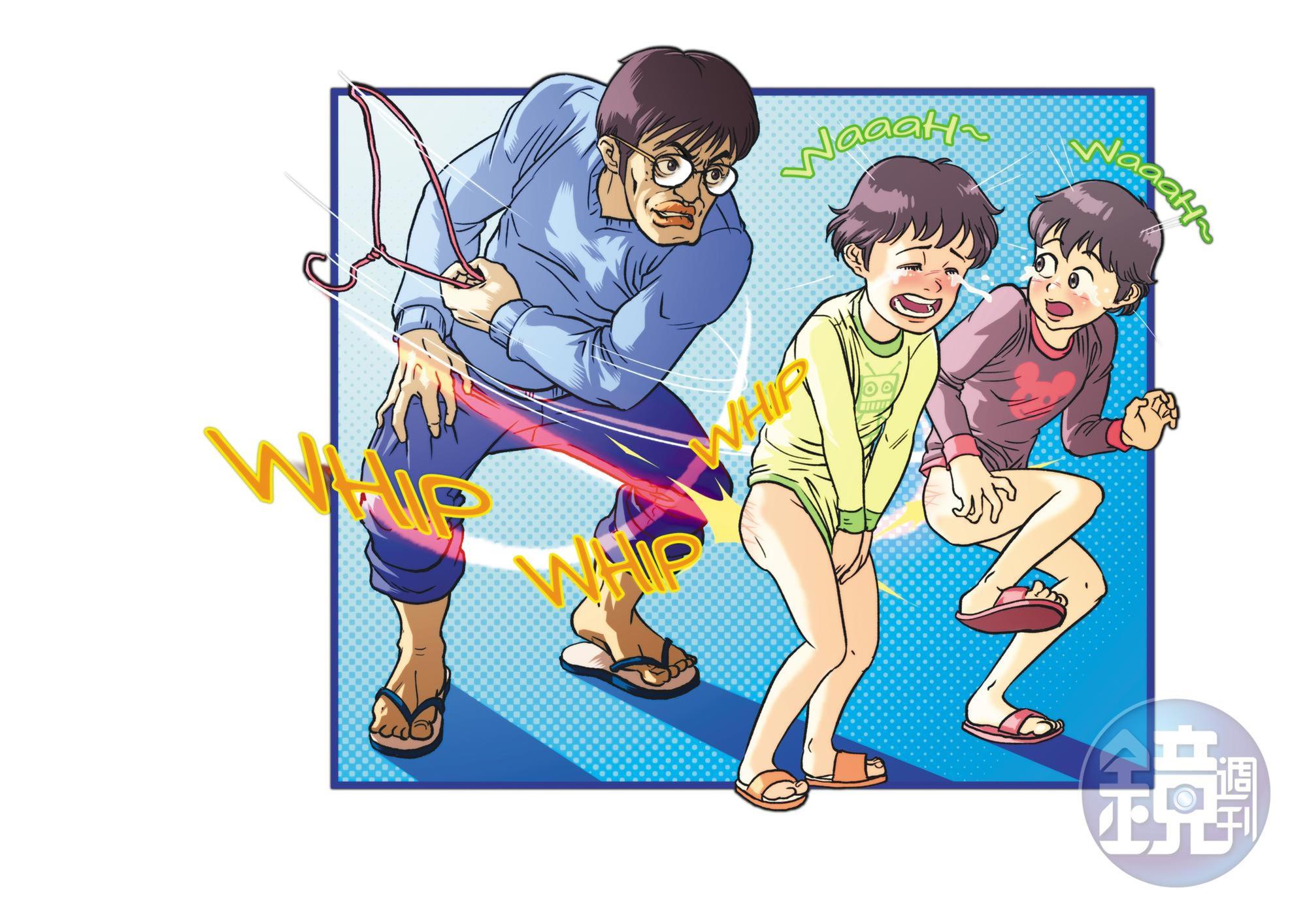 衛福部澎湖醫院名醫被控用衣架抽打2名就讀小學的兒子,還常要求脫光褲子罰站陽台。