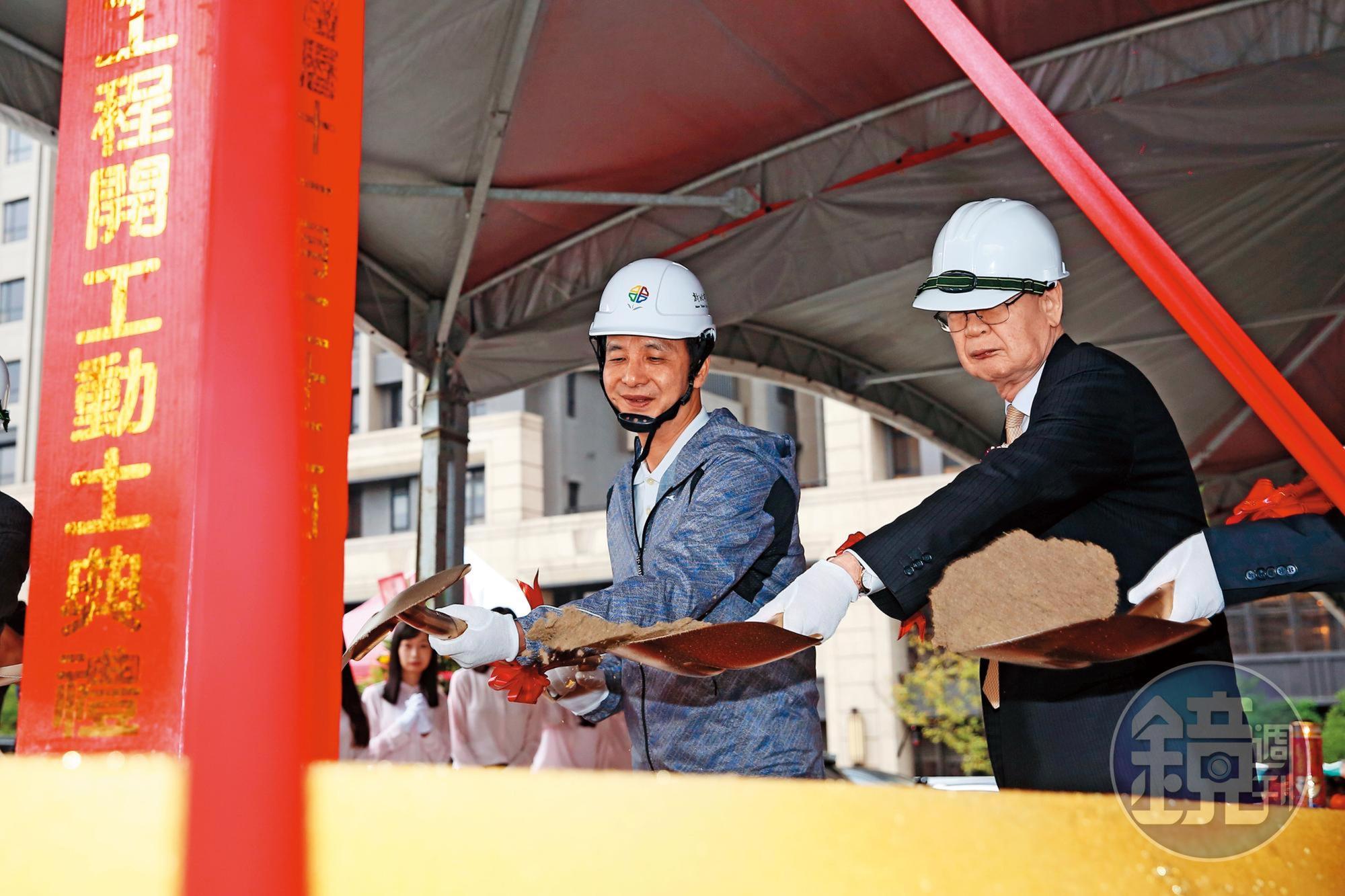 儒鴻去年砸下64億元興建複合式企業總部，洪鎮海親自出席動土典禮。
