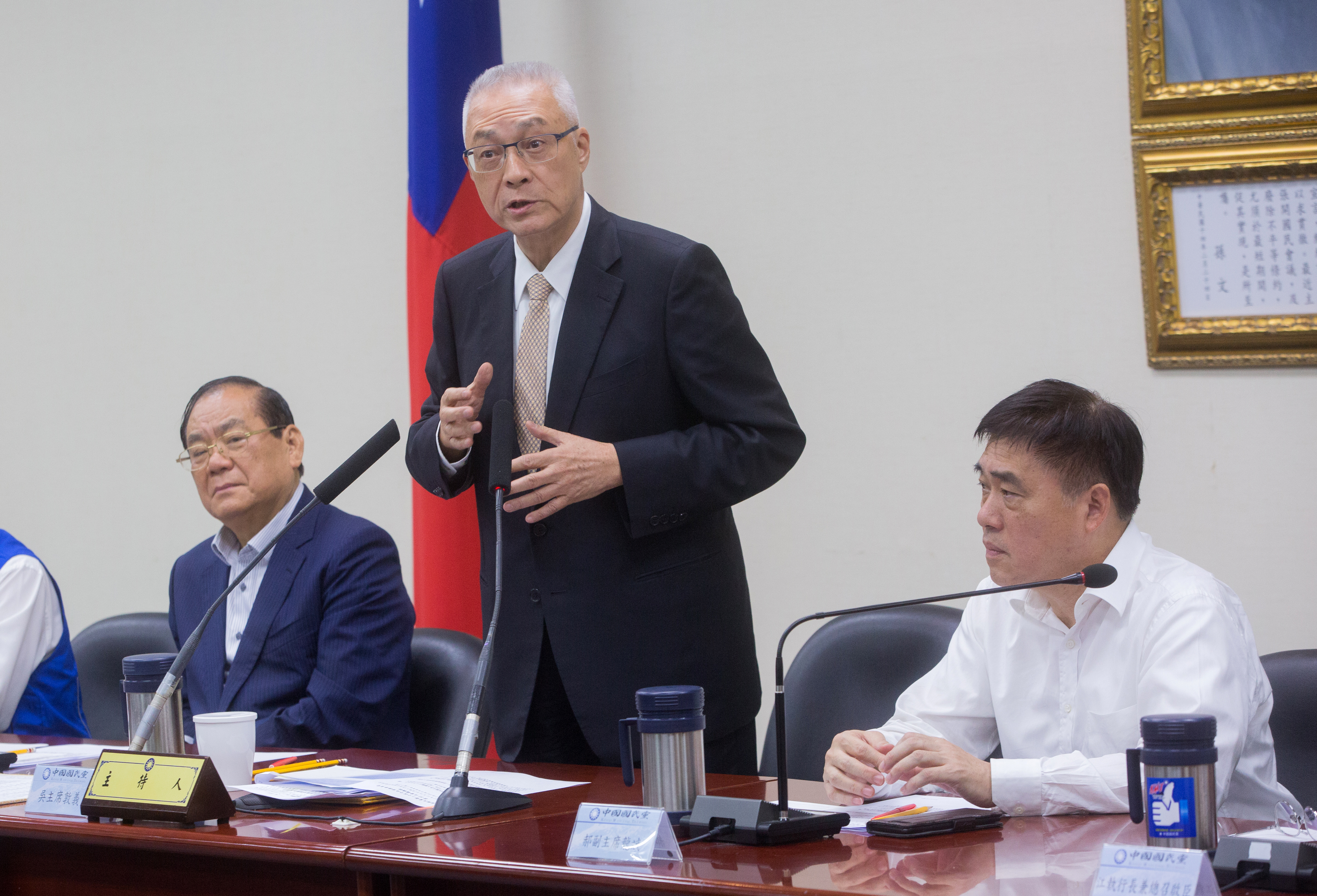 對於立委補選結果，吳敦義表示陳炳甫未能當選深感扼腕。