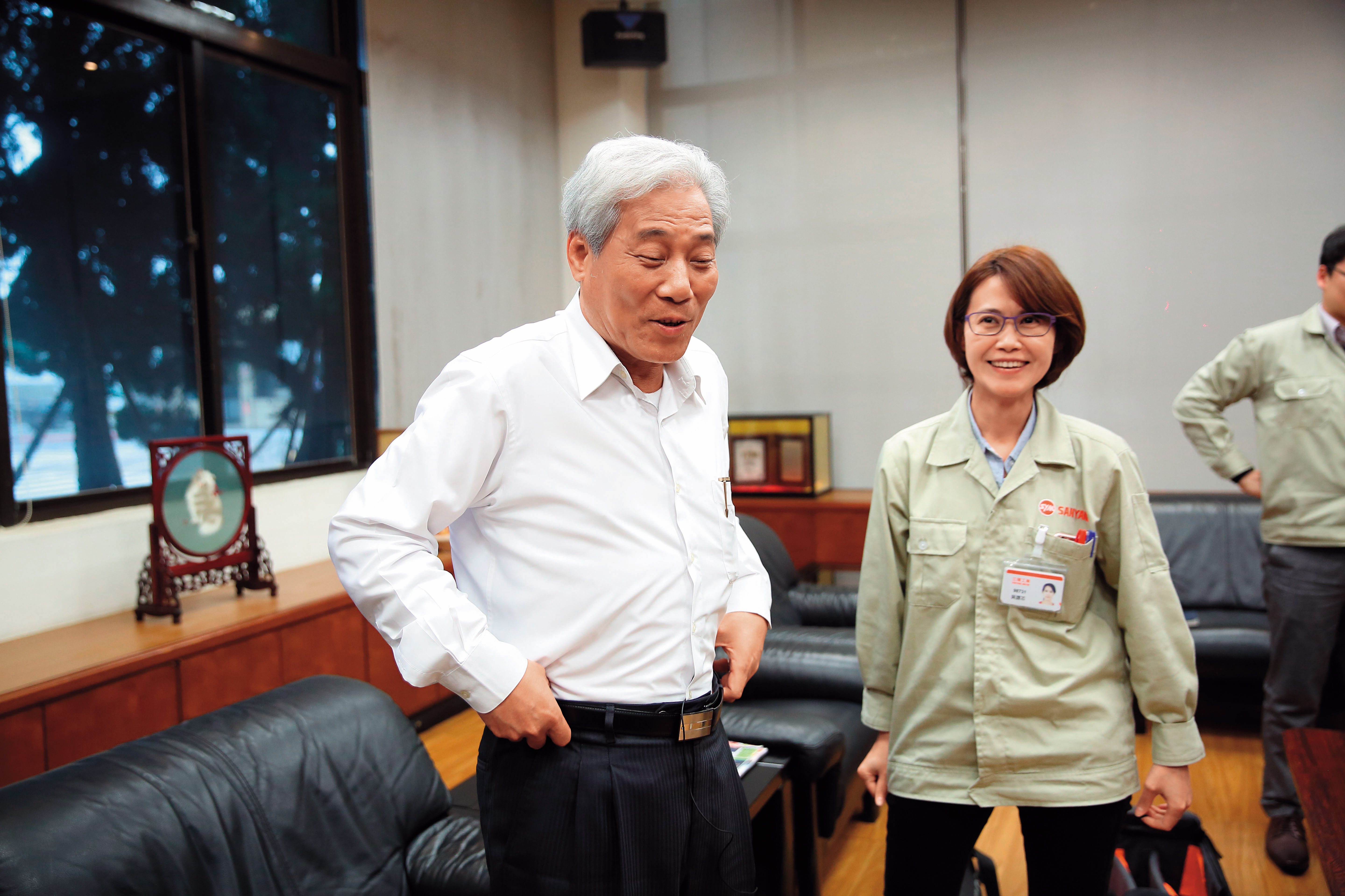 吳清源和3名子女都在三陽打拚，其中二女兒是他的貼身特助。