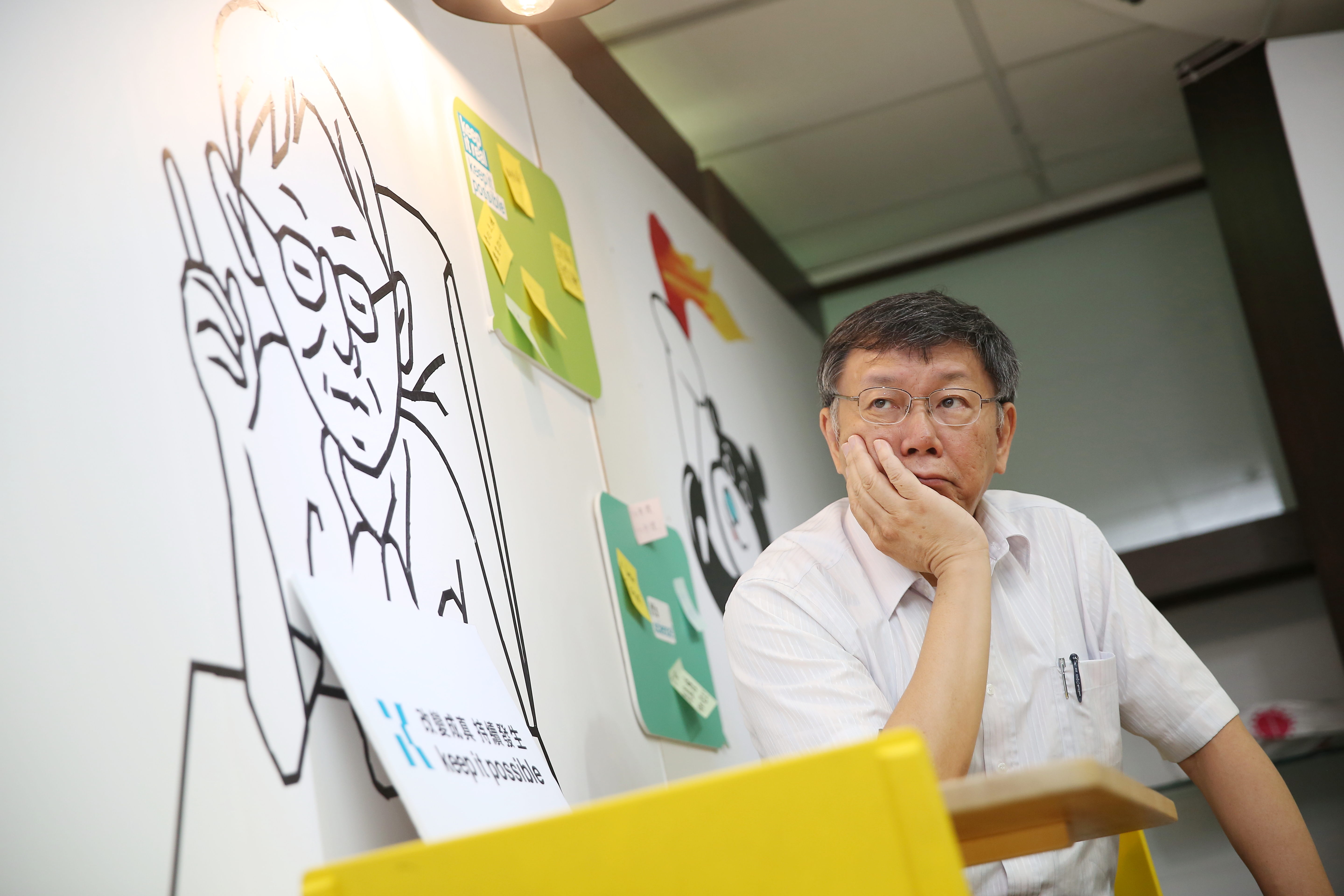 柯文哲今出面受訪表示，其實看選前民調就差不多是這樣子。（本刊資料照）