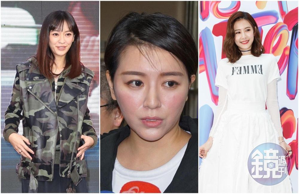 陳意涵（左起）、李妍瑾和安心亞都曾在不知情的情況下，當了第三者。（本刊資料照）