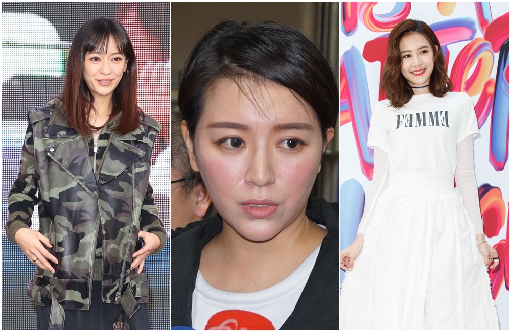 陳意涵（左起）、李妍瑾和安心亞都曾在不知情的情況下，當了第三者。（本刊資料照）