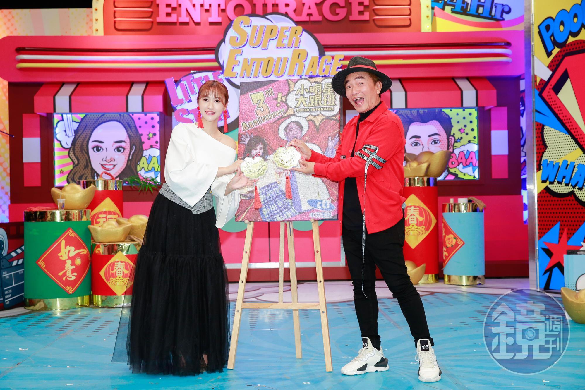 吳宗憲和吳姍儒今(28日)歡慶《小明星大跟班》3週年記者會,自曝已推辭5月份擔任高雄觀光代言人。