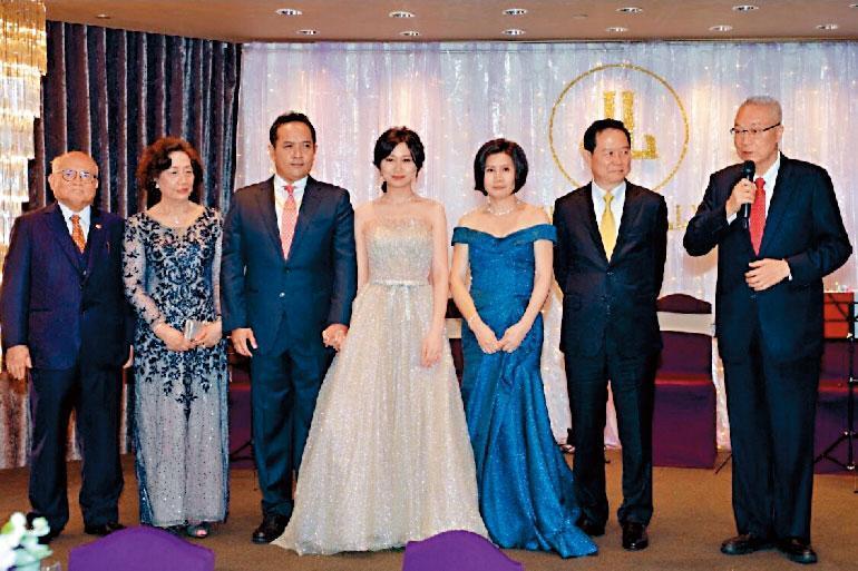 陳冠翰娶吳敦義外甥女,雙方1月8日已先在台北舉行文定之喜。(翻攝台灣工商企業聯合會)
