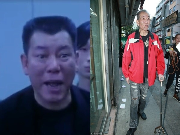 出院後的李兆基瘦得不成人樣，跟以前判若兩人。（翻攝新浪娛樂）