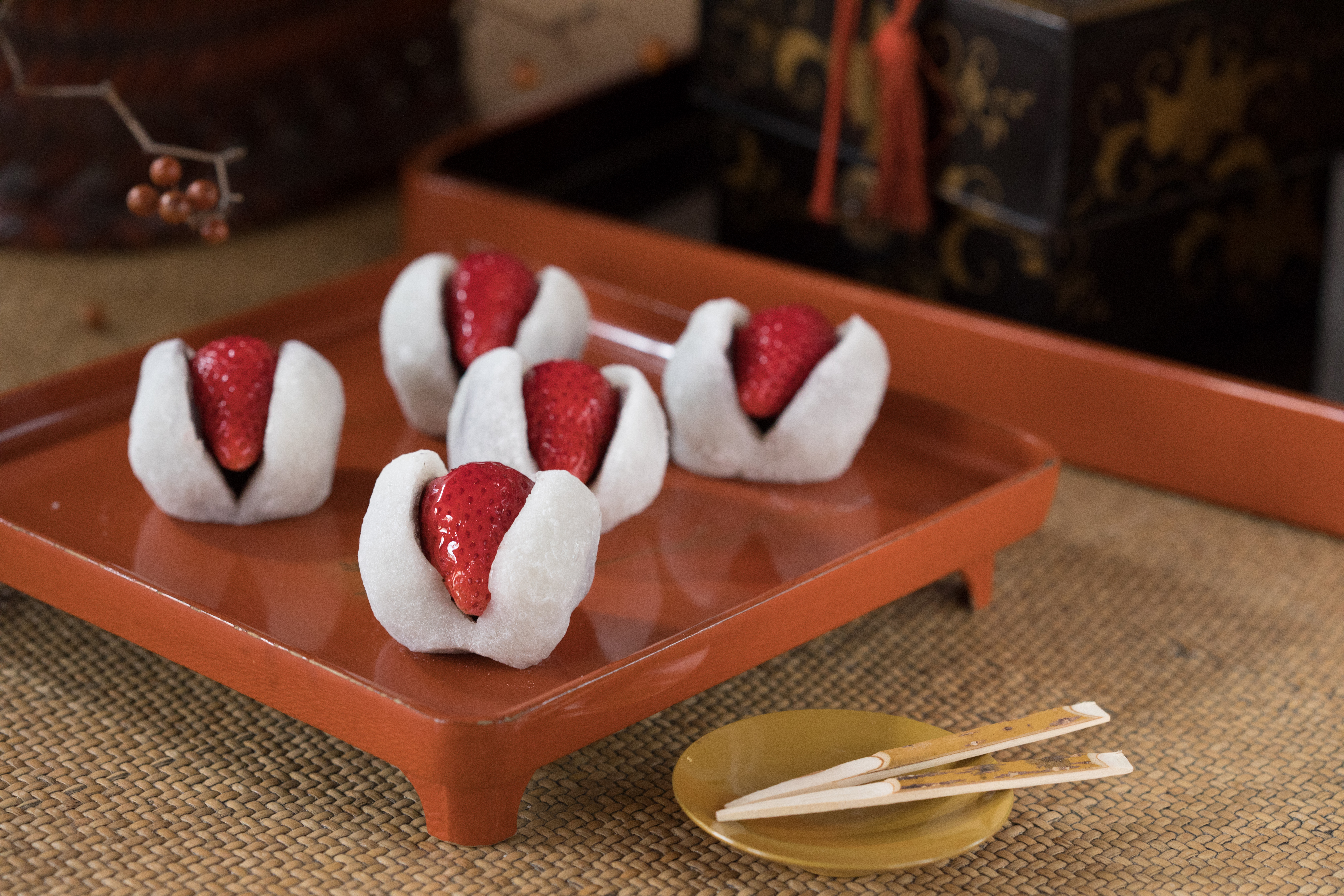 「滋養」冬季限定的「草莓大福」只賣到2月底。（65元／個）