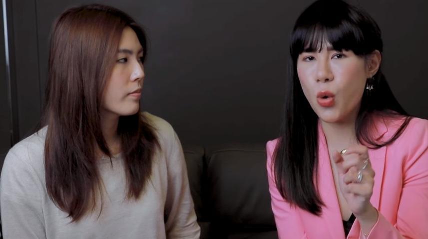 以科普生活知識的Youtuber理科太太,和美妝部落客丹妮婊姐討論戀愛對象的條件。(翻攝理科太太Youtube)