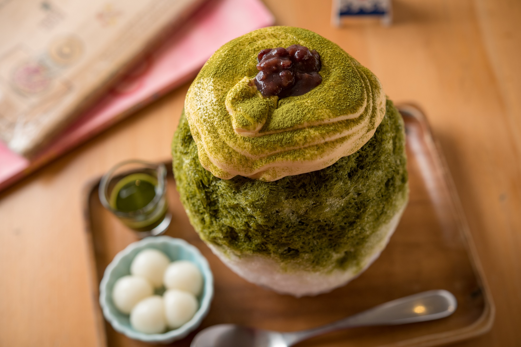 起司與抹茶的絕妙滋味「雪頂起司花椰菜」。（165元／份）