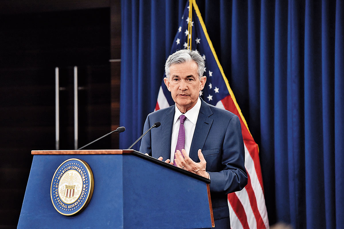 聯準會主席鮑威爾表明縮表計畫將按照既定規劃，但市場傳出，聯準會將討論是否進行調整。（東方IC）