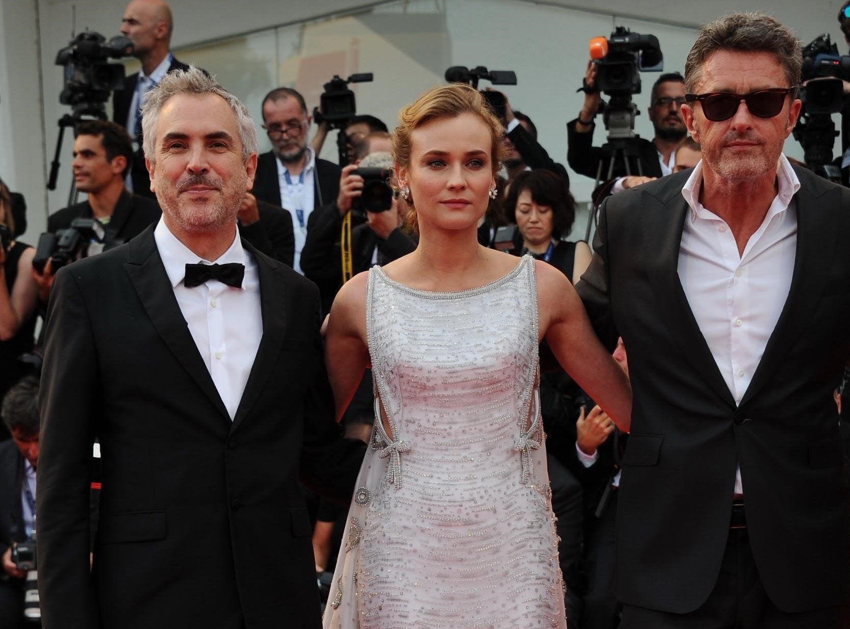 名導艾方索柯朗（左）與帕威帕利科斯基（右）曾在威尼斯影展一起擔任評審，兩人私交也很好。（東方IC）