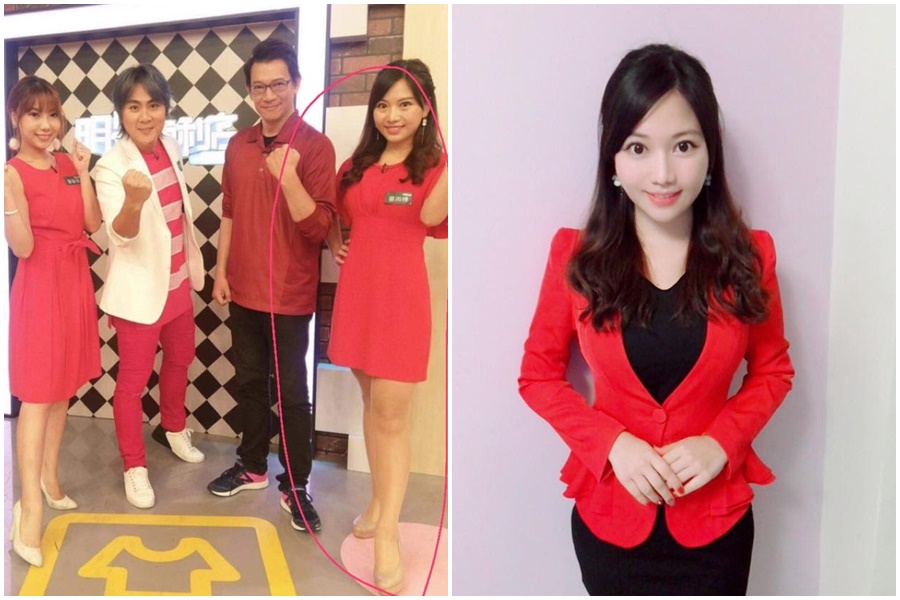 蔡尚樺第一次上傳的照片中，腰比較粗，腿也比較短一些。（左圖讀者提供，右圖翻攝自蔡尚樺臉書）