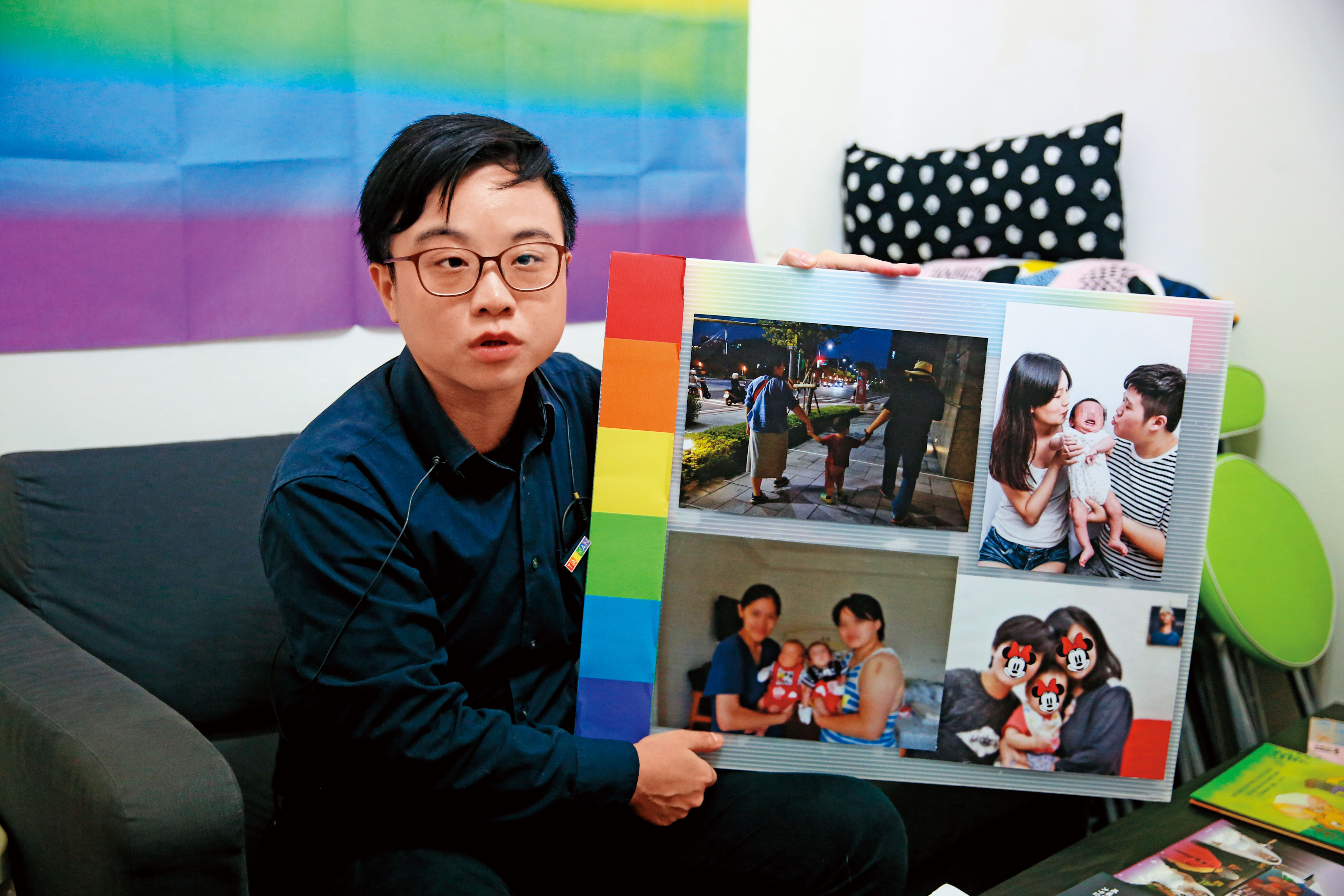 台灣同志家庭權益促進會執行祕書黎璿萍指出，全台有超過300對同志家庭生養小孩，卻都遇到相同的人權問題。